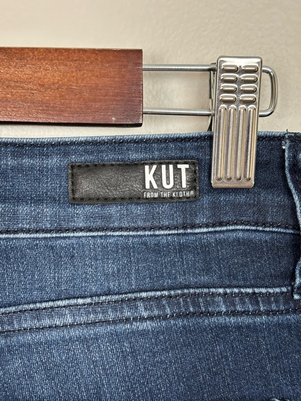 Kut From The Kloth Jeans Womens 6 Blue Donna Mid Rise Skinny Denim Flawed - Picture 10 of 15
